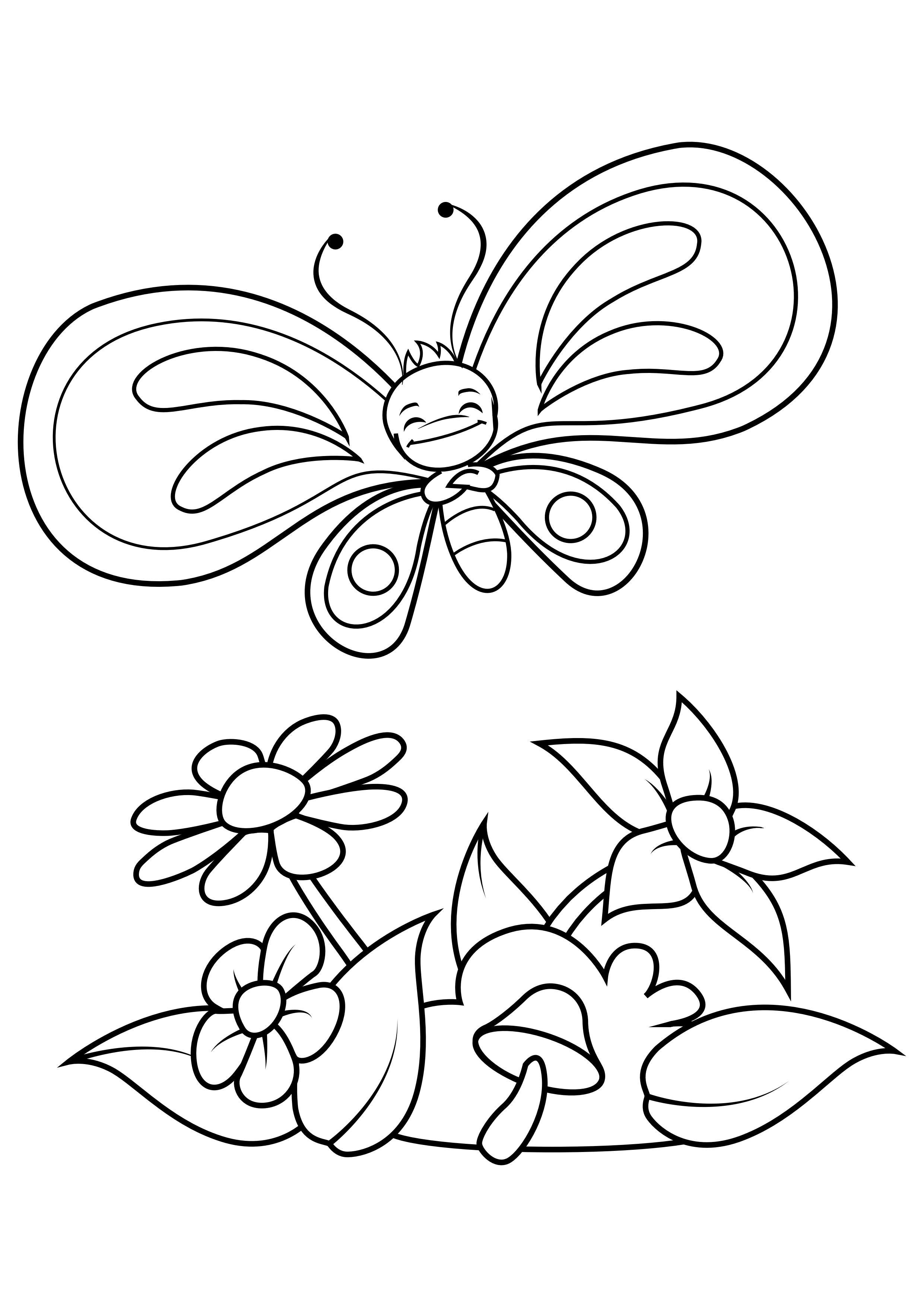 Malvorlage  schmetterling genieAt